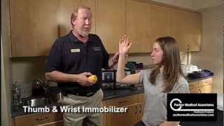 Thumb and Wrist Immobilizer Splint Technique [upl. by Yecnuahc541]