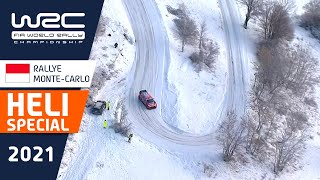 WRC  Rallye MonteCarlo 2021 HELI Special [upl. by Yedarb]