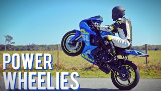 How To Power Wheelie a Motorcycle The Easiest Way [upl. by Parcel]