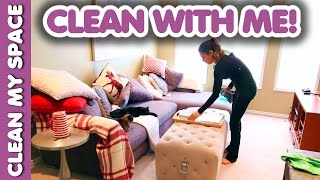 Living Room Cleaning Routine Clean With Me [upl. by Caravette]