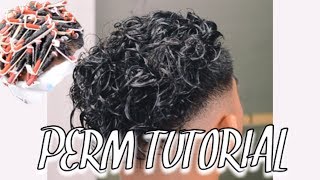 How To Get Curly Hair PERM TUTORIAL [upl. by Anitteb]