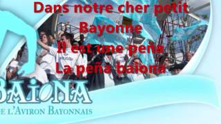 Hymne Aviron Bayonnais  Paroles [upl. by Rhonda]