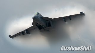 EA18G Growler Vaporfest Arrival  EAA AirVenture Oshkosh 2021 [upl. by Grindlay]