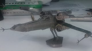 Metal Earth build  XWing revisited  Star Wars [upl. by Ardnikat]