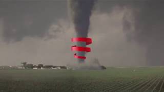 Rare Clockwise Tornado [upl. by Prunella]