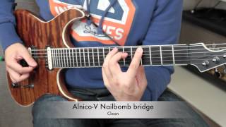 BKP Tutorial Ceramic vs Alnico V magnet in a bridge humbucker [upl. by Bushweller]