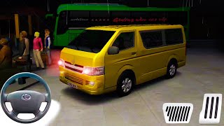 Minibus Simulator Vietnam  Toyota Hiace Night Driving  Android Gameplay 3 [upl. by Edra]