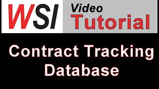 Microsoft Access Contract Tracking Database Template [upl. by Harmon]