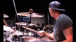 Chad Smith playing Moby Dick with japanese drummers [upl. by Anilehs]