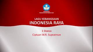 Indonesia Raya 1 Stanza [upl. by Ahsoet]