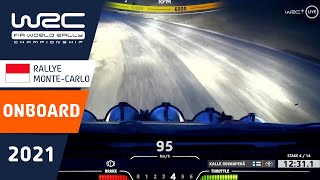 WRC  Rallye MonteCarlo 2021 ONBOARD Rovanperä SS4 [upl. by Ainuj]