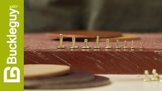 How To Set Rivets in Leather [upl. by Edya]