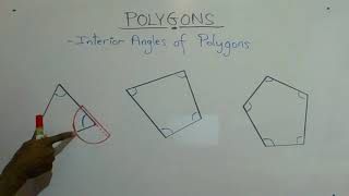 How to Use a Protractor  Measure Angles  Polygons [upl. by Ahsimet]