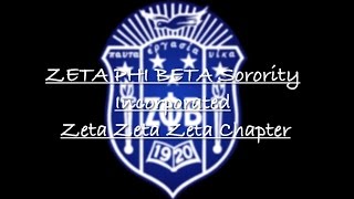 Zeta Zeta Zeta Chapter of Zeta Phi Beta Sorority Inc  About Us [upl. by Jamel945]