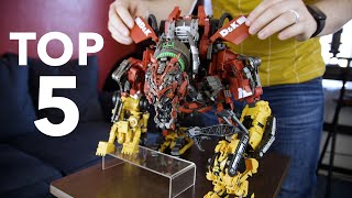 Ranking MY TOP 5 FAVORITE TRANSFORMERS figures [upl. by Ailecra]