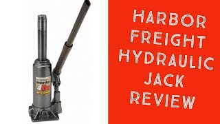 Harbor Freight Hydraulic Jack Review [upl. by Malamud]