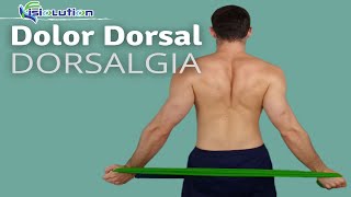 DOLOR DORSAL o DORSALGIA  6 EJERCICIOS ALIVIAR y PREVENIR  Fisiolution [upl. by Heinrick]