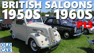 Classic British saloon cars of the 1950s amp 1960s Pt3  Daimler Vauxhall Wolseley Hillman etc [upl. by Ennahs]