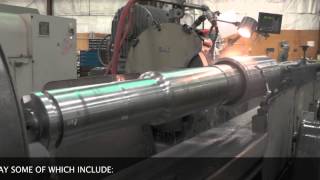 OD GRINDING 240quot  BIG SHAFT PROJECT [upl. by Asselem193]