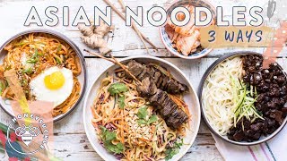 3 INCREDIBLE ASIAN NOODLE DISHES  HONEYSUCKLE [upl. by Tamma]