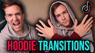 5 Trending Hoodie Transitions Tik Tok Tutorial [upl. by Nnaaihtnyc751]