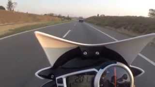 Triumph Street Triple 675R 2014 Quase TOP Speed Bandeirantes [upl. by Yezdnil752]