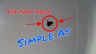 Hole in Gyprock fixed in under 5 minutes [upl. by Biernat930]