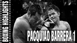 Manny Pacquiao vs Marco Antonio Barrera 1 Highlights [upl. by Ariella68]