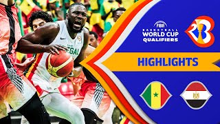 Senegal  Egypt  Basketball Highlights  FIBAWC 2023 Qualifiers [upl. by Akzseinga]