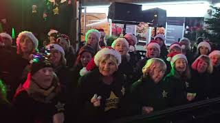 WHAT CHRISTMAS MEANS TO ME Rock Choir at Birkdale Lights Switch On 1st December 2024 [upl. by Lagiba]