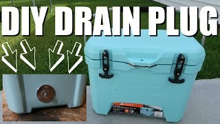 How To Install A Drain Plug To Your Cooler  Cooler Accessories  How To Add [upl. by Eytteb829]