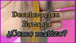 Decoloración Naranja como matizar  Lilyymakeuup [upl. by Emrich291]