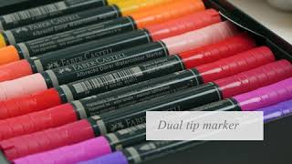 Dual Tip Albrecht Dürer Watercolor Markers  FaberCastell [upl. by Macdonald705]