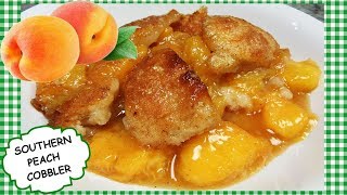 How To Make Homemade Southern PEACH COBBLER From Scratch Recipe [upl. by Mintz]