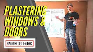 Plaster Window Walls amp Plastering Around Door Frames TIPS amp TRICKS [upl. by Naltiak]