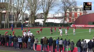 Grosse Bgarre U 18 de Biarritz Olympique contre LAviron Bayonnais [upl. by Dnumyar]