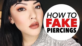 How To Fake Piercings  soothingsista [upl. by Teage]