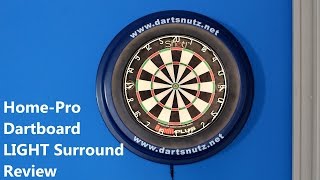 HomePro Dartboard LIGHT Surround review [upl. by Ailecra]