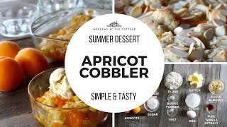 The best APRICOT COBBLER recipe Quick Easy So Tasty [upl. by Nonnahc]