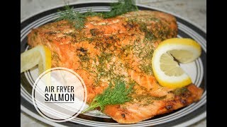 Air Fryer Salmon Recipe  How To Cook Fish In An Air Fryer [upl. by Adnalu49]