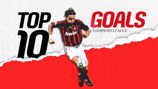 Pippo Inzaghi Top 10 Champions League Goals  Collection [upl. by Malena]