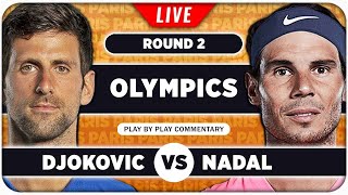 DJOKOVIC vs NADAL • Paris Olympics 2024 • LIVE Tennis Play by Play Stream [upl. by Eltsyrk]