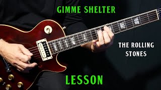 how to play quotGimme Shelterquot on guitar by The Rolling Stones  rhythm amp solo guitar lesson tutorials [upl. by Volkan]