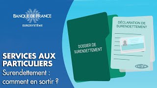 Surendettement  comment en sortir   Banque de France [upl. by Averir700]