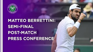 Matteo Berrettini SemiFinal Press Conference  Wimbledon 2021 [upl. by Ssew238]