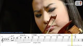 Sarah Chang  Salut damour Op12  Elgar  Sheet Music Play Along [upl. by Messere]