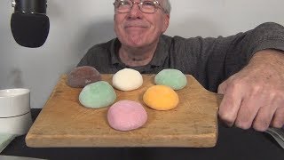 ASMR Eating Mochi Ice Cream for the first time [upl. by Akerdnahs170]