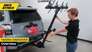 Yakima HangOver 4 Vertical Mountain Bike Hitch Rack Overview And Install [upl. by Antin]