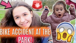 BIKE ACCIDENT AT THE PARK 70 VLOG [upl. by Suravaj280]