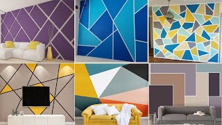 150 Geometric Wall Painting Designs Ideas 2025  Geometric Accent Wall Paint  Wall Painting Design [upl. by Trainer353]